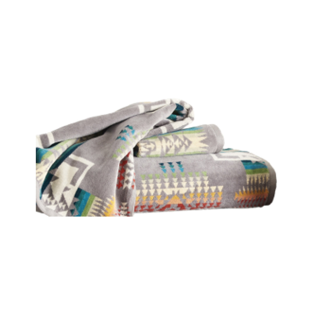 3 piece towel set-grey
