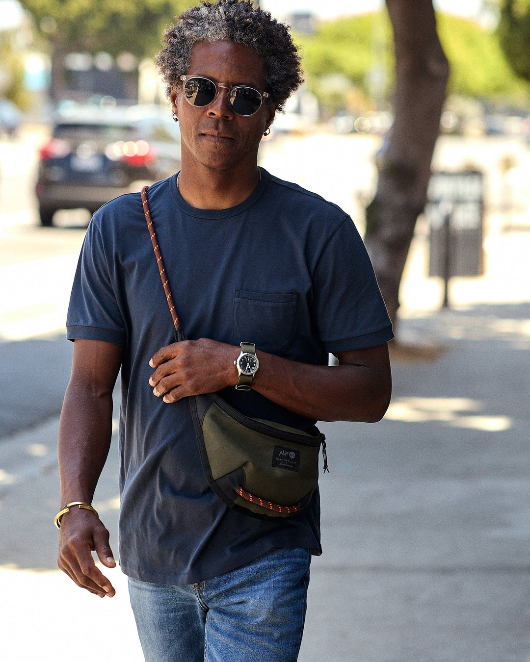 SOJOURN POCKET TEE-INDIGO