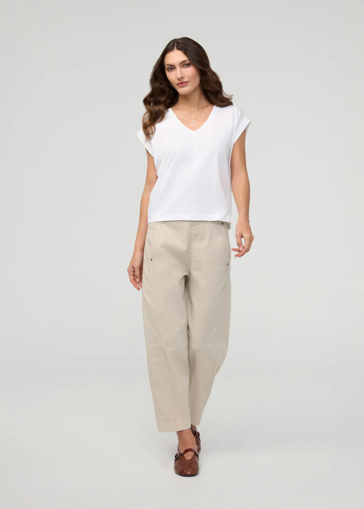 FlexTwill Barrel Pull On Pant-Sandstone