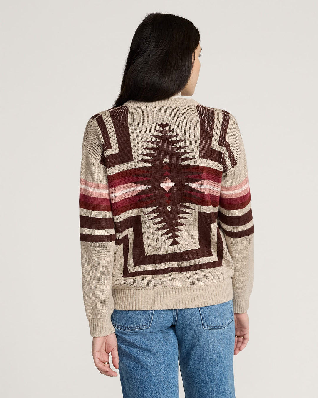 montera cotton sweater-taupe heather