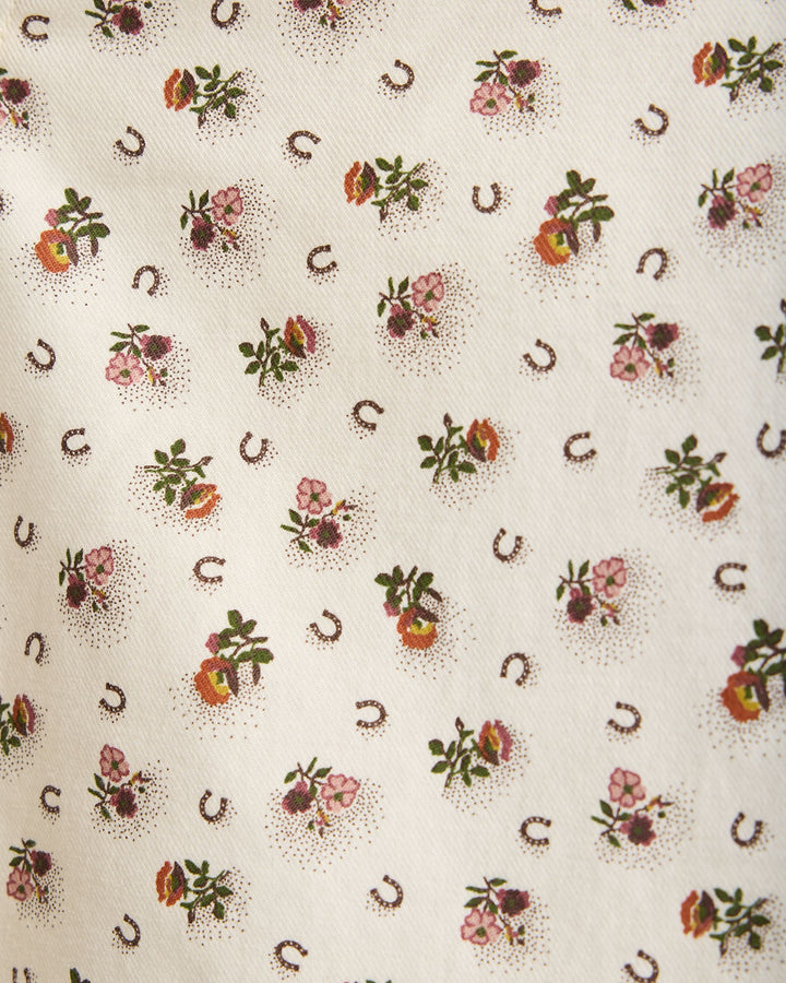 gambler shirt-ecru western floral