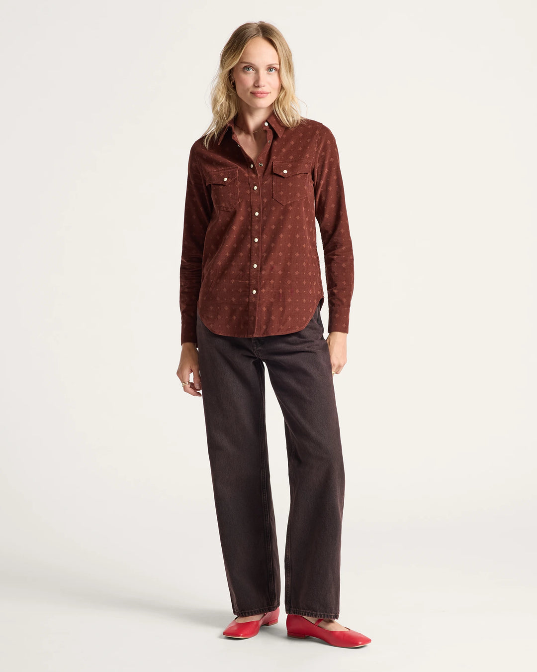 gambler shirt-burgundy foulard