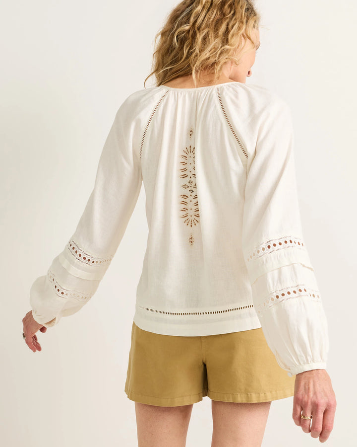 athena blouse-ivory