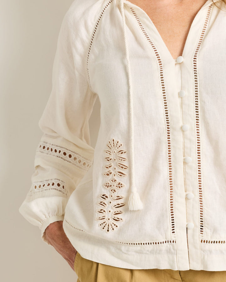 athena blouse-ivory