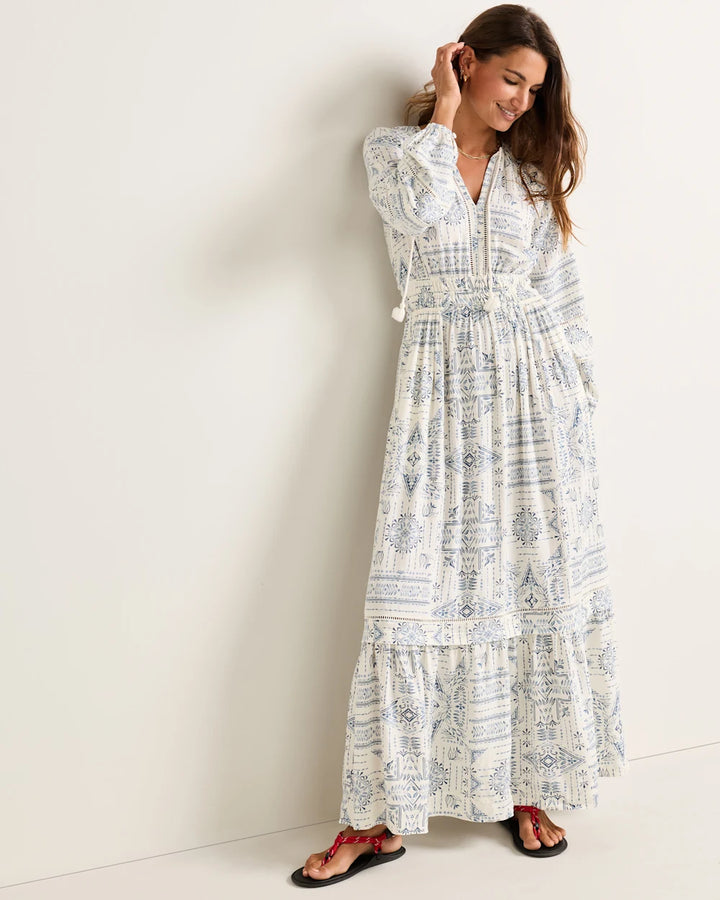 athena maxi dress-blue laurel grove