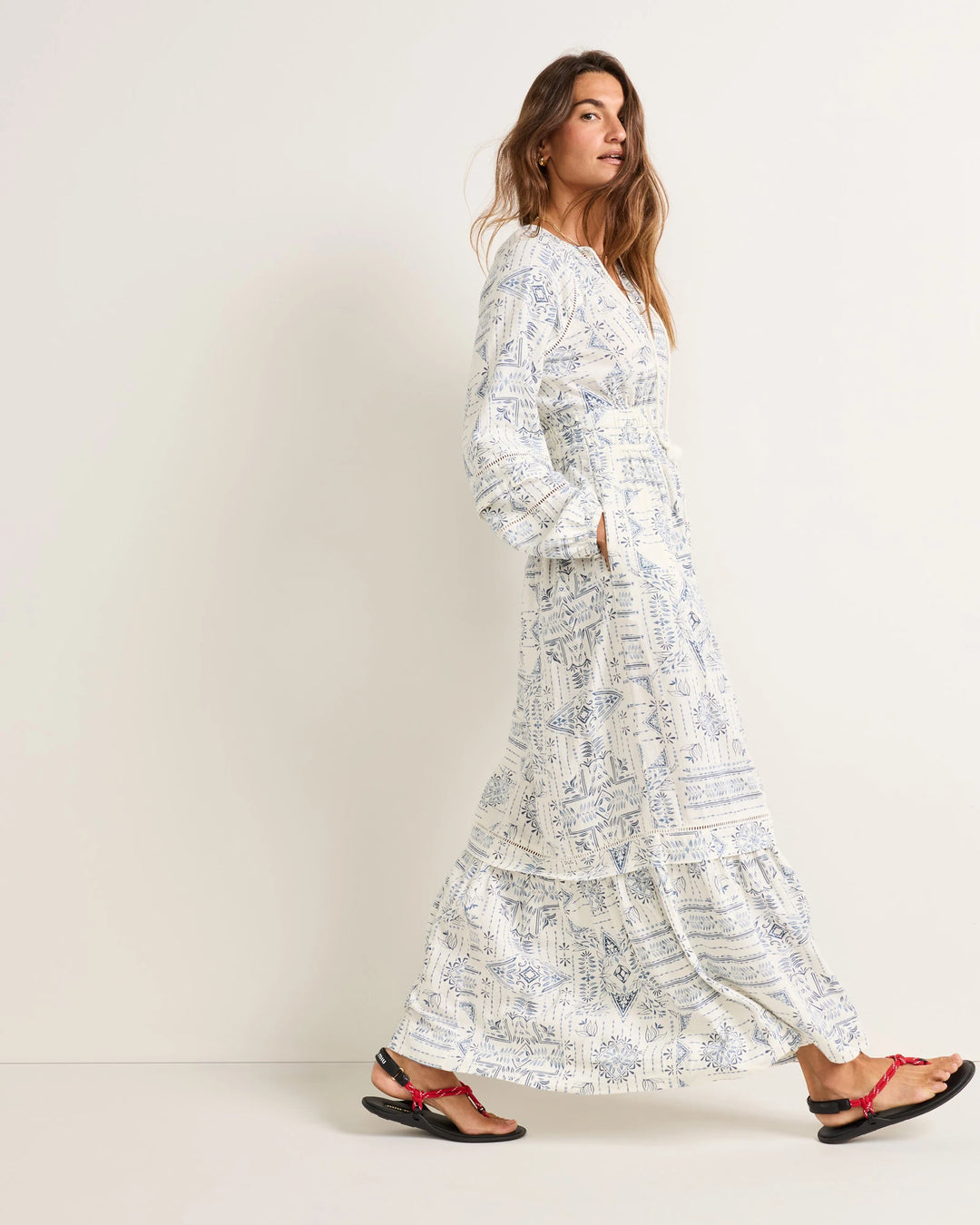 athena maxi dress-blue laurel grove