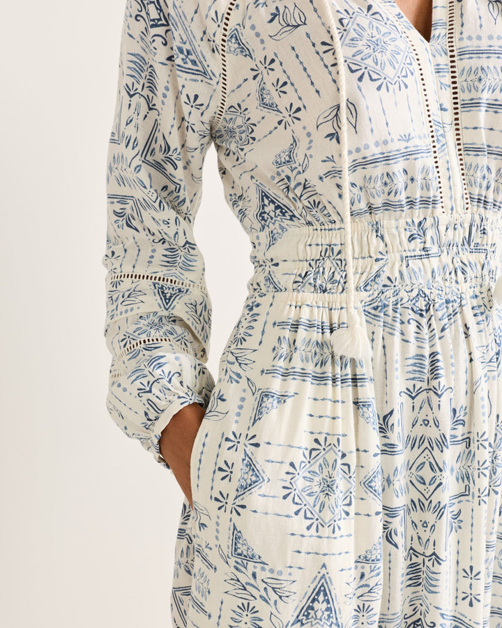 athena maxi dress-blue laurel grove