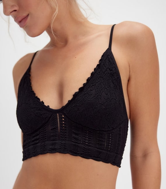 HEIRLOOM SEAMLESS BRALETT / BLACK