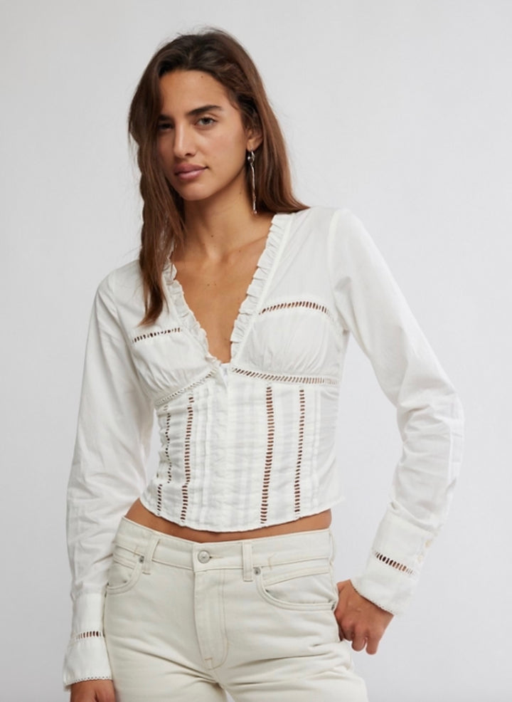 FRANKIE CORSET TOP / CLEAN IVORY