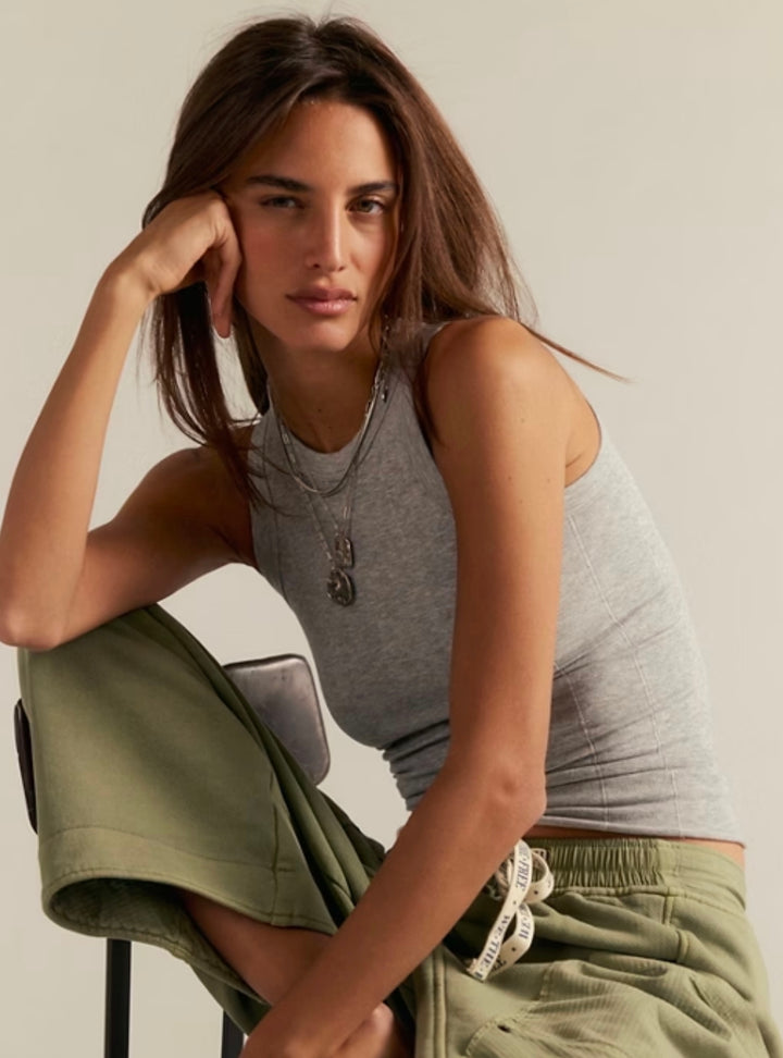 SO SOFT SEAMLESS MODAL TA / HEATHER GREY