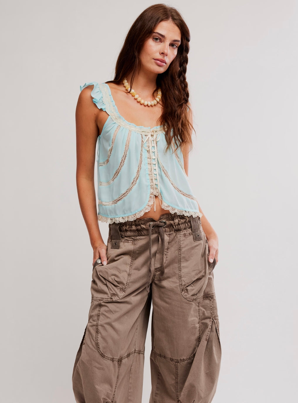 ONSET PARACHUTE PANT / DUSTED COCOA