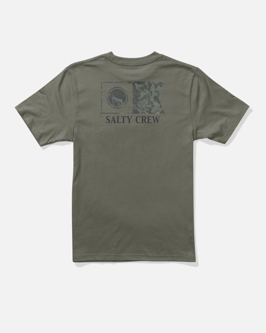 FLAGSHIP FILL SS TEE-DUSTY OLIVE