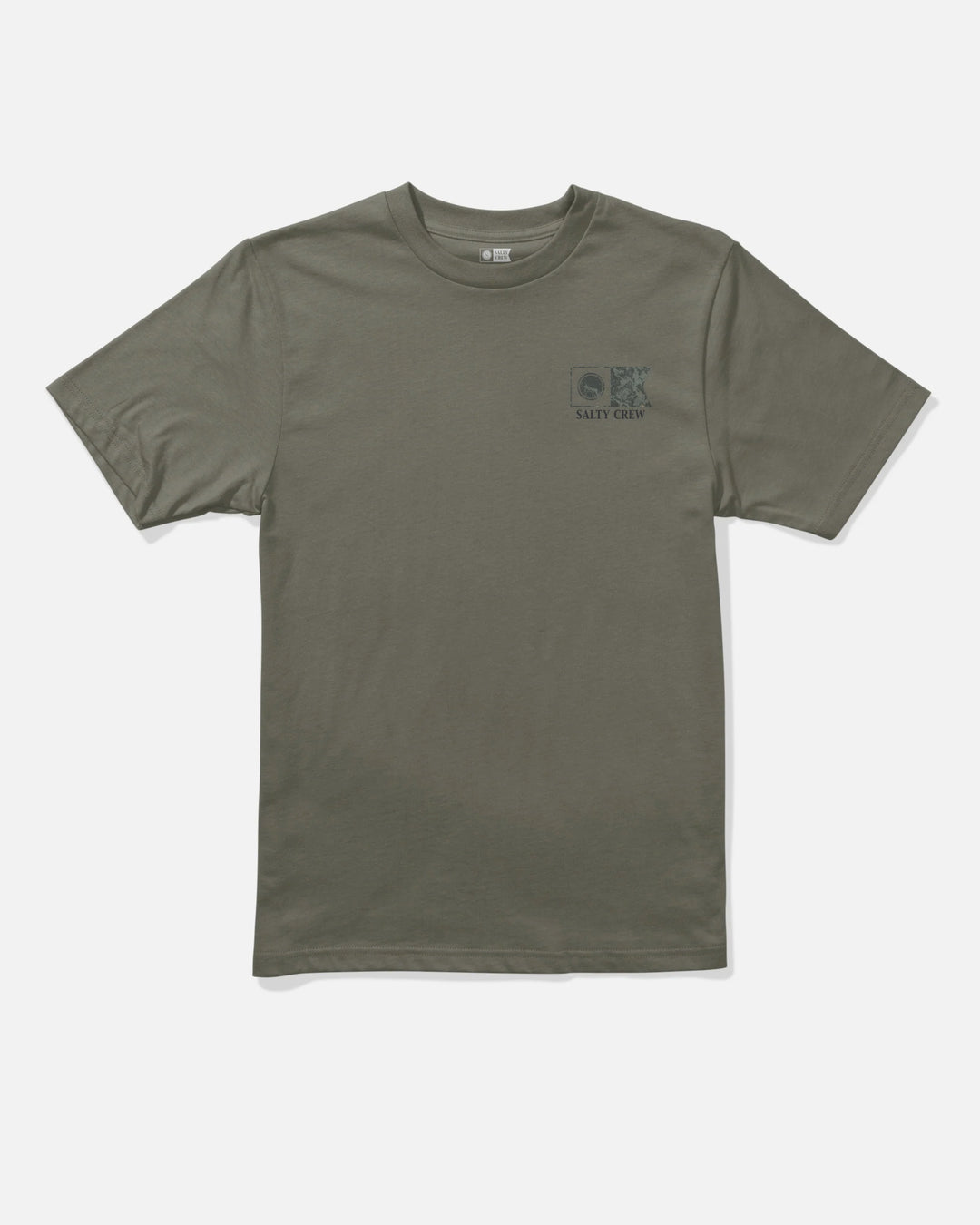 FLAGSHIP FILL SS TEE-DUSTY OLIVE