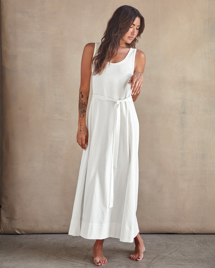 HERMOSA TANK DRESS-SALT