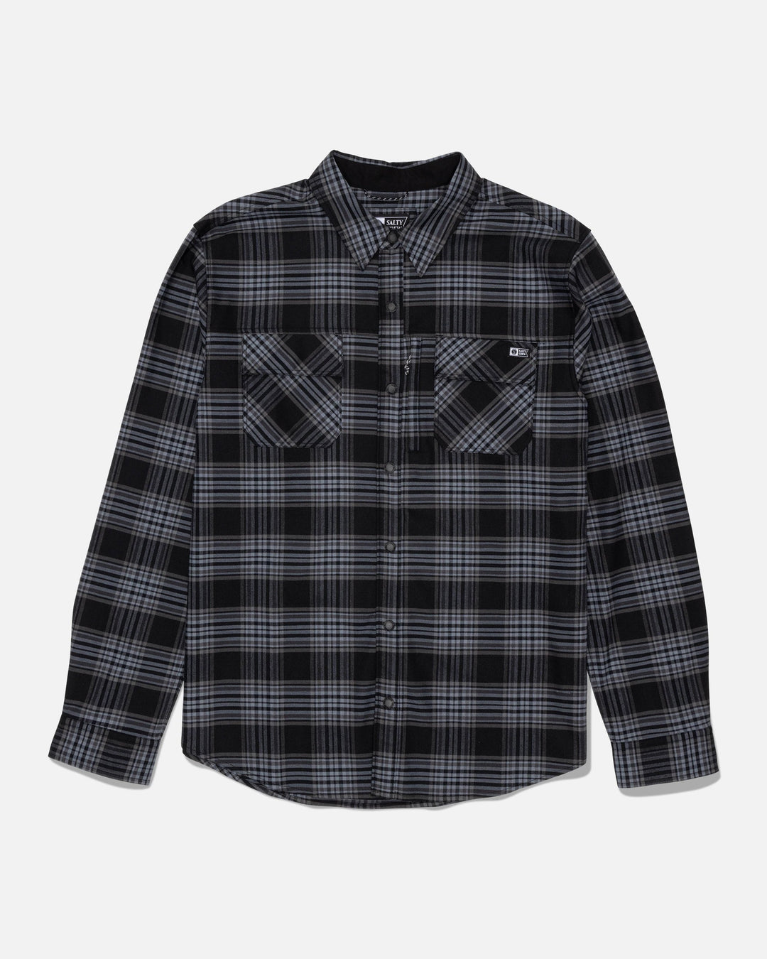 FATHOM LS TECH FLANNEL-DARK GREY