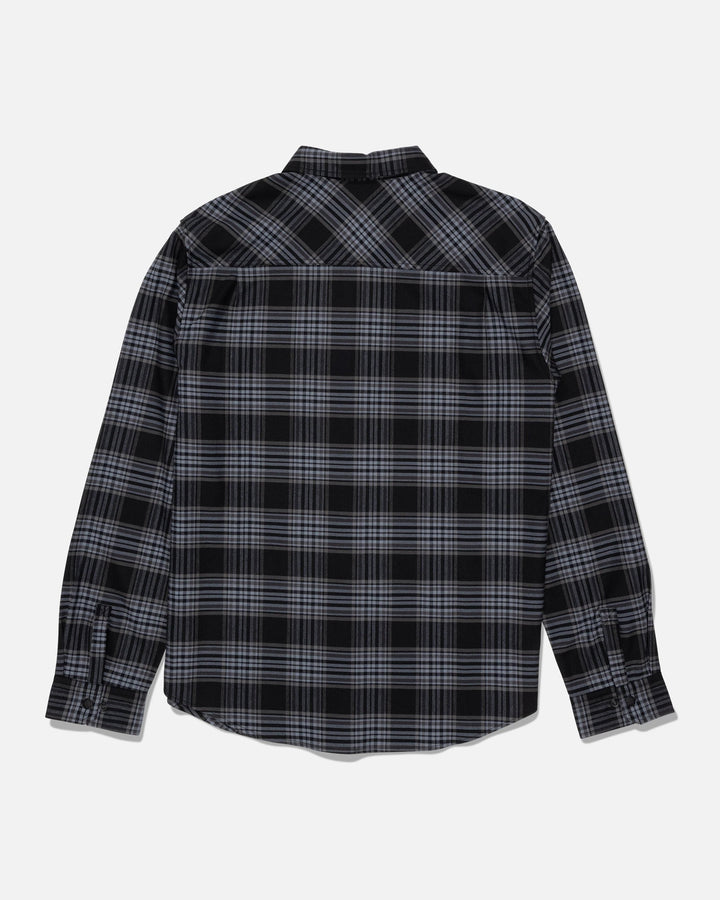 FATHOM LS TECH FLANNEL-DARK GREY