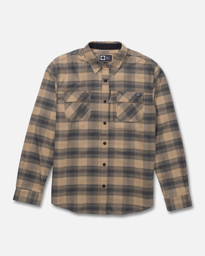 FATHOM LS TECH FLANNEL-KHAKI