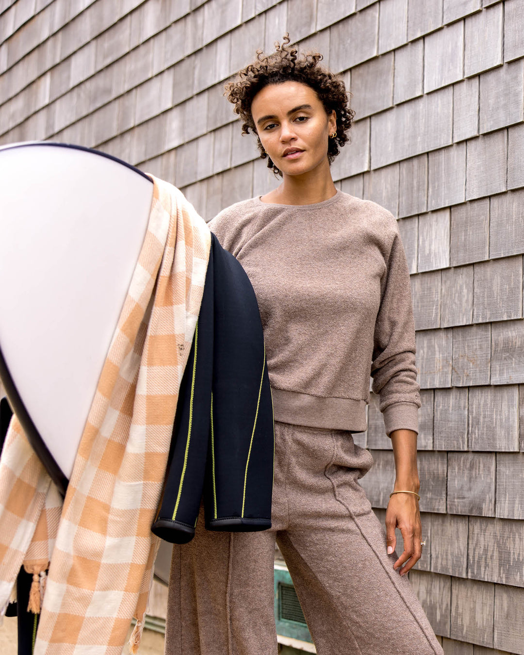 WOMEN'S HIGHTIDE SWEATSHIRT-HEATHER COCONUT