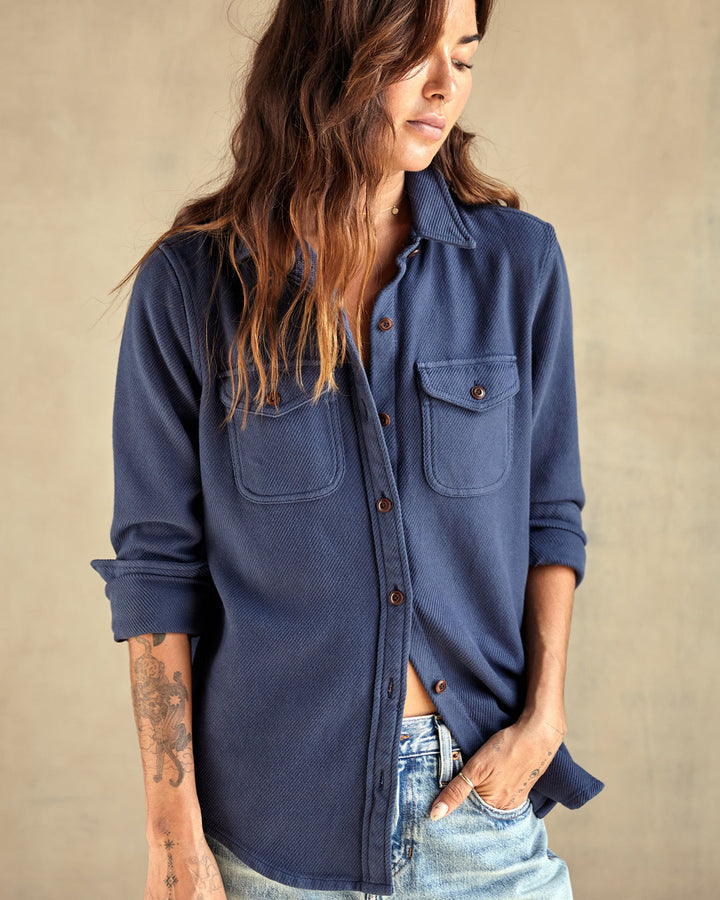 CHROMA BLANKET SHIRT-MARINE