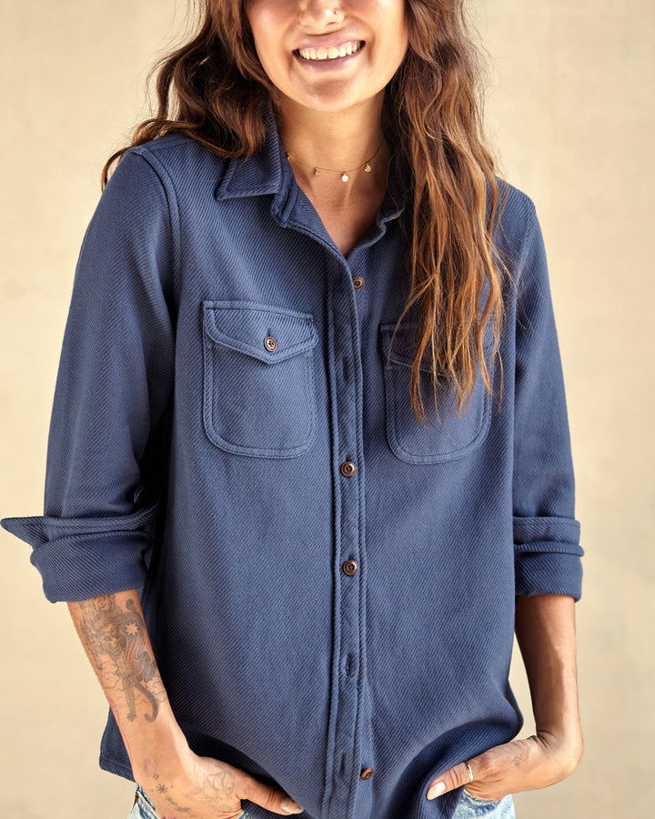 CHROMA BLANKET SHIRT-MARINE