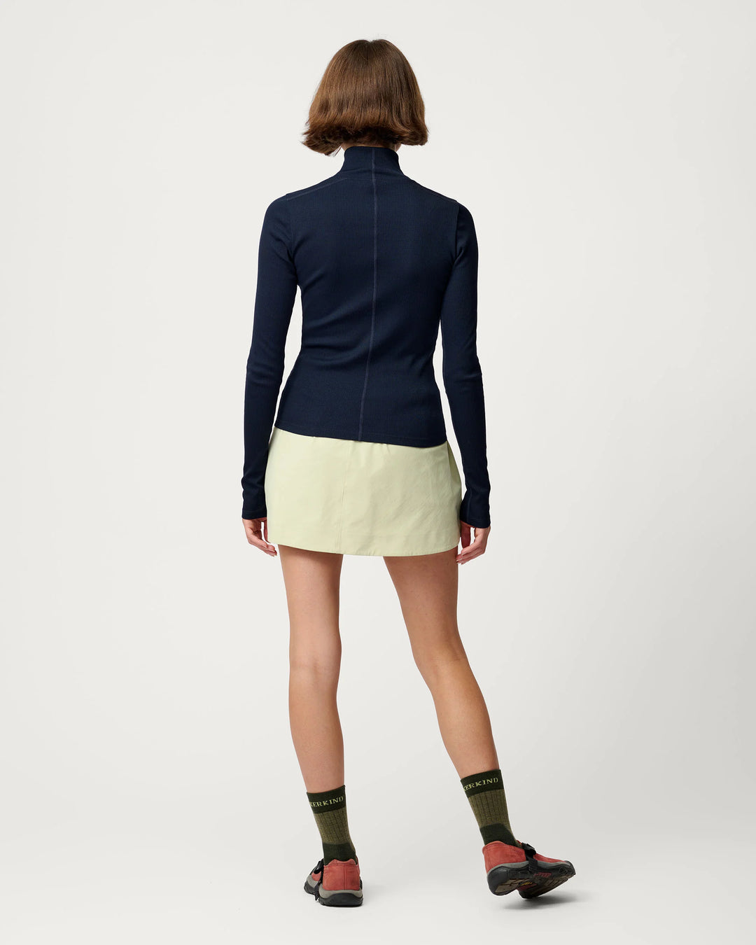 Ribbed Merino Turtleneck 01-Woad