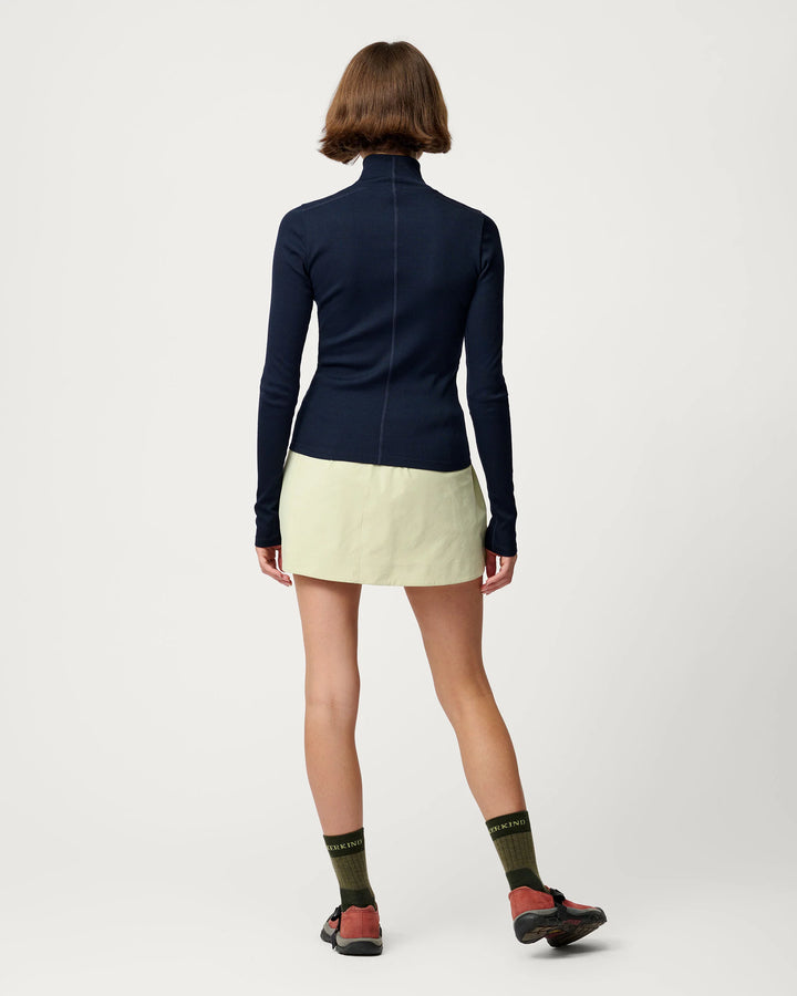Ribbed Merino Turtleneck 01-Woad