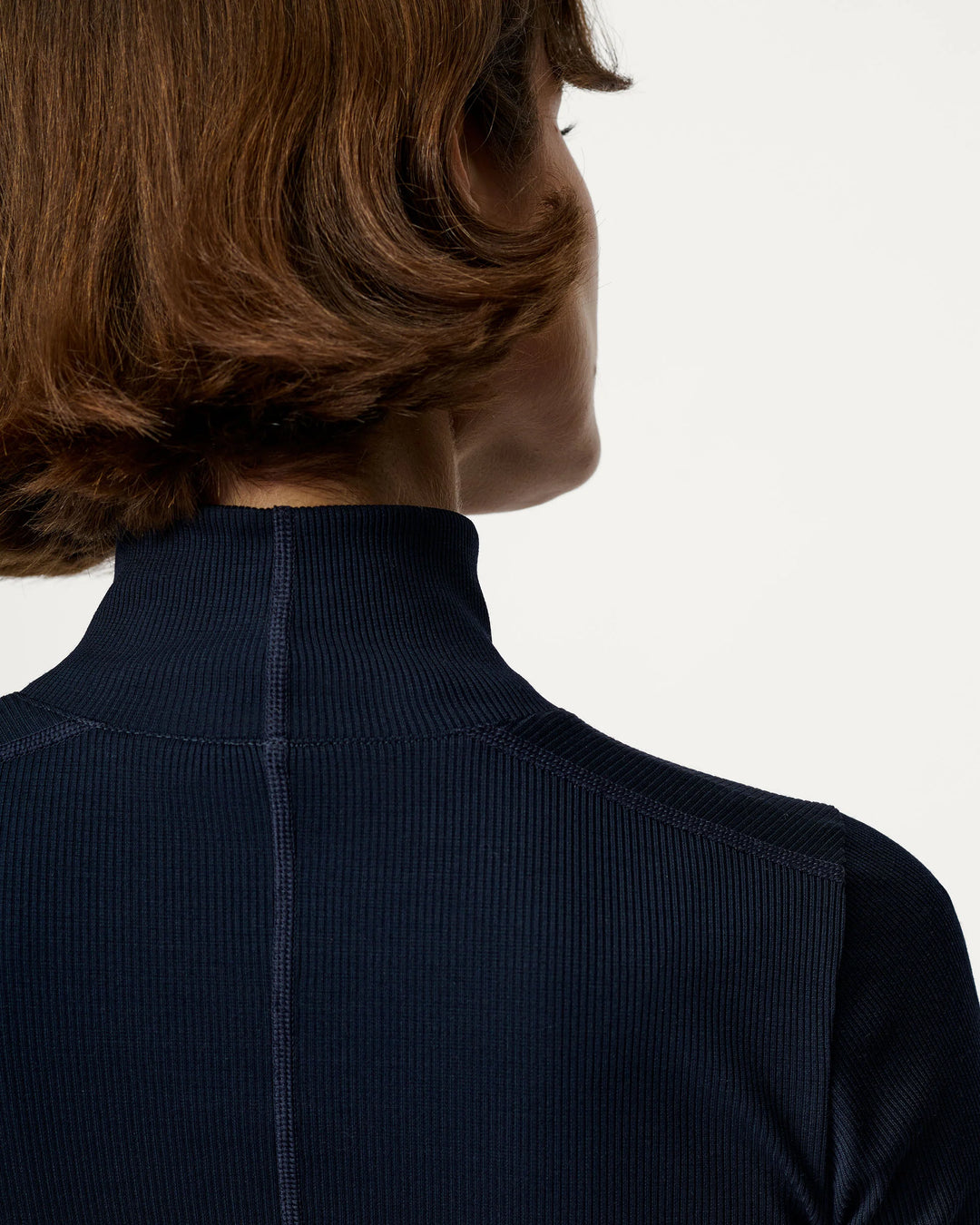 Ribbed Merino Turtleneck 01-Woad