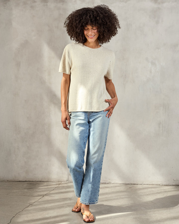 CRESCENT KNIT TOP-MOONLIGHT