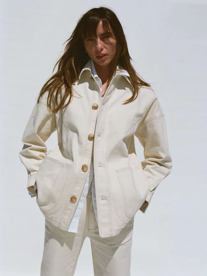 Sunwashed Canvas Chore Jacket-sea salt