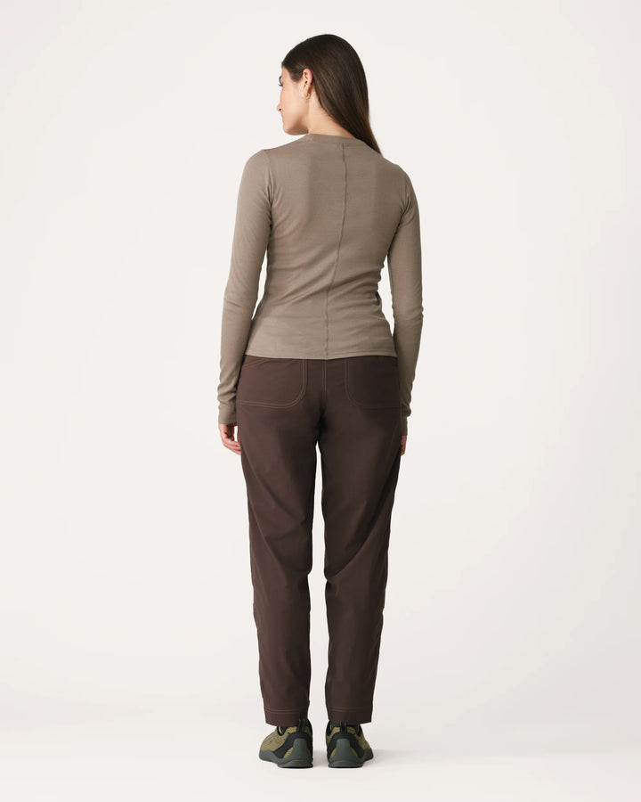 Ribbed Merino Long Sleeve 01-Morel