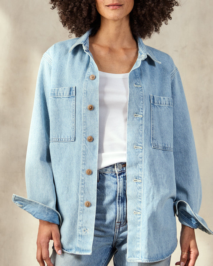THE CANYON SHACKET-WORN INDIGO
