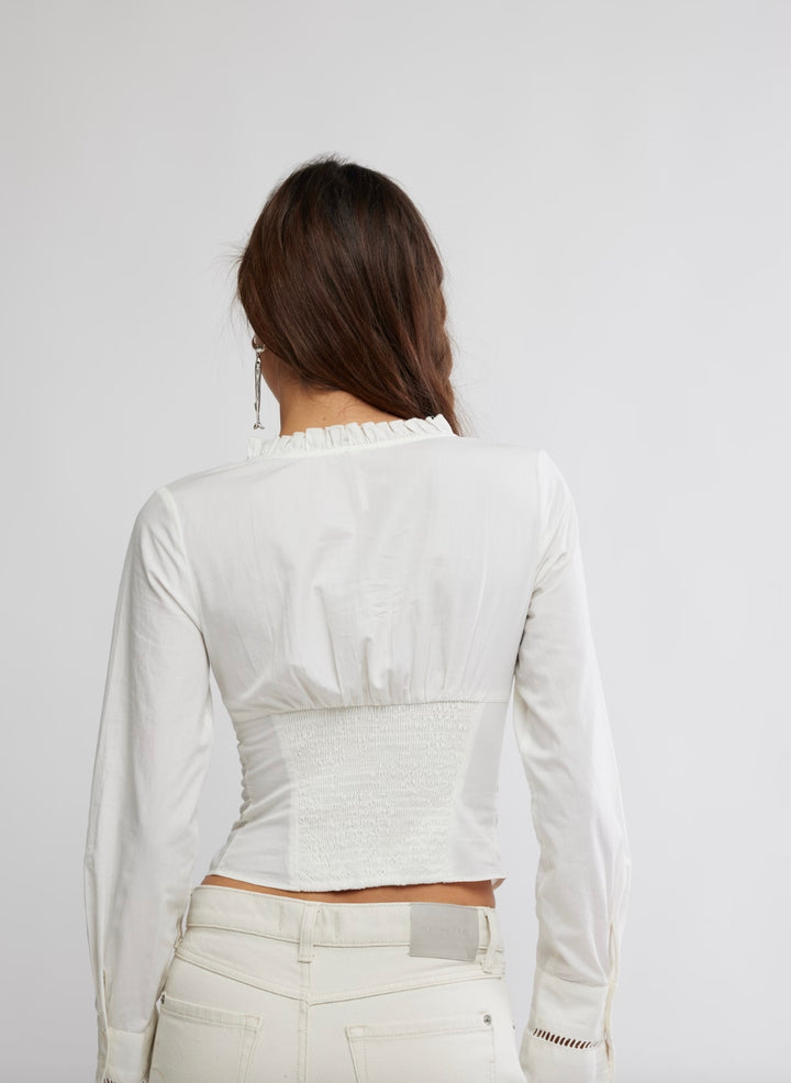 FRANKIE CORSET TOP / CLEAN IVORY