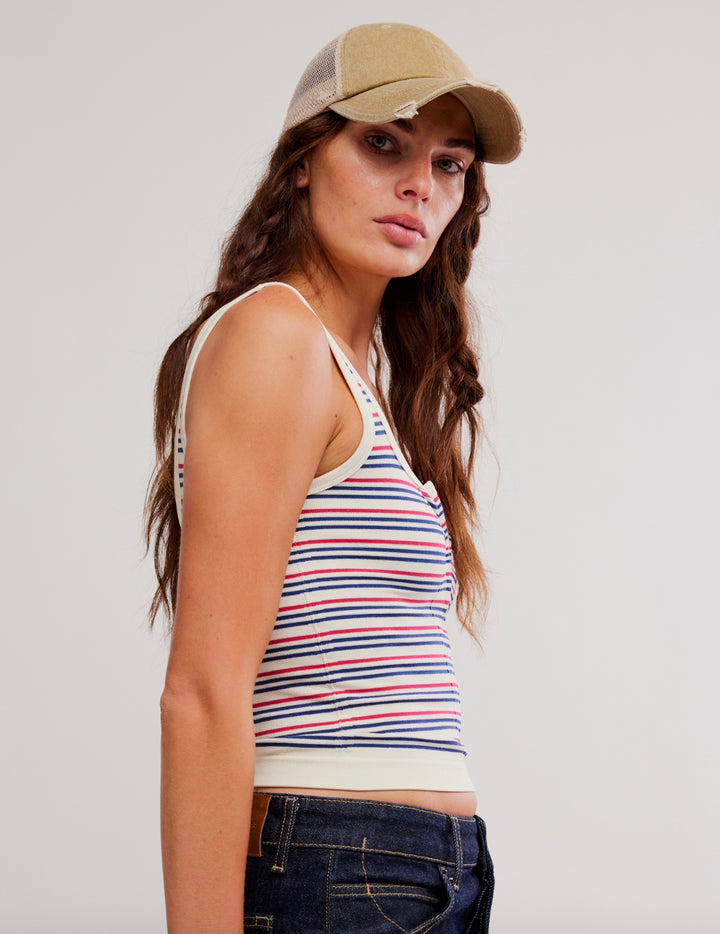 STRIPED SIMPLY SOFT CAMI / PERI COMBO