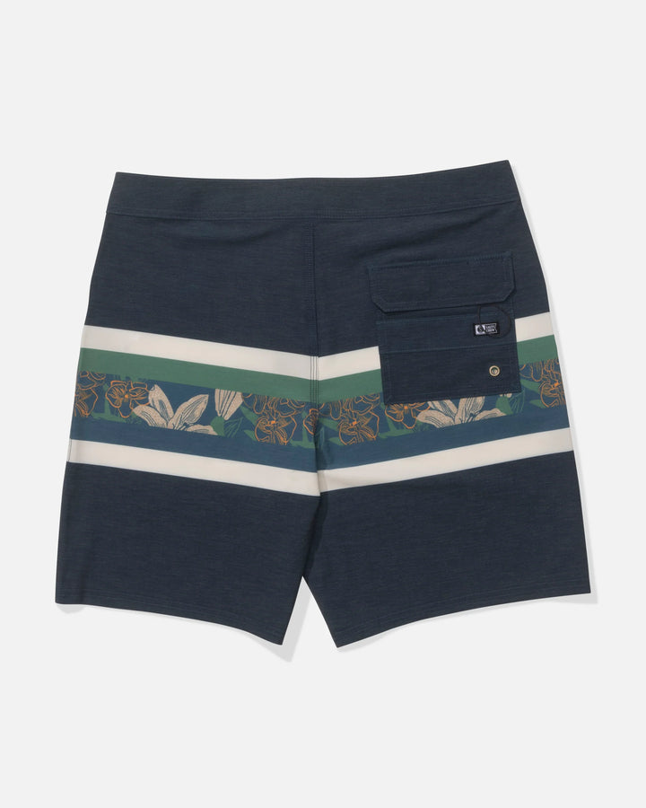 CREW STRIPE BOARDSHORT-CAST BLUE
