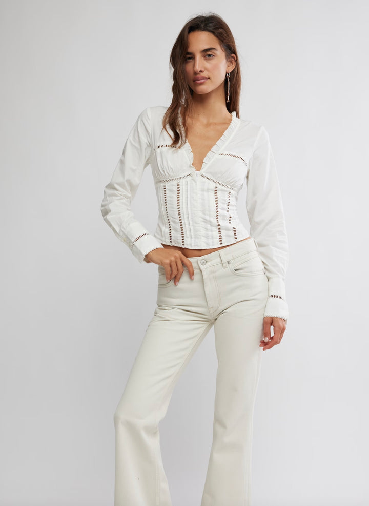 FRANKIE CORSET TOP / CLEAN IVORY