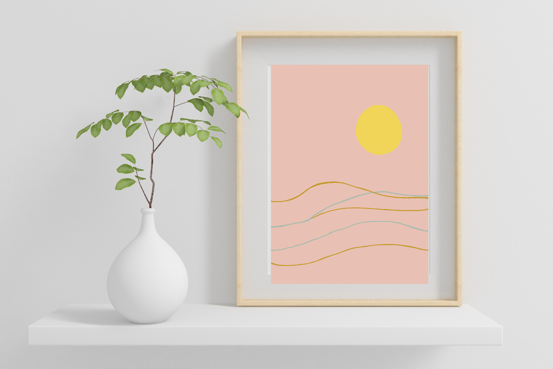 Simple Waves Print
