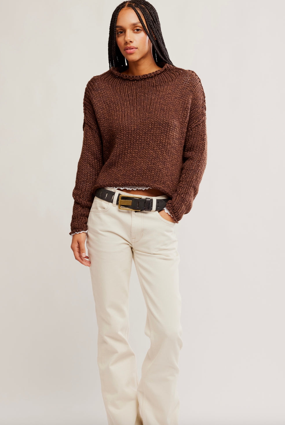 OPAL SWEATER / CHICORY COFFEE
