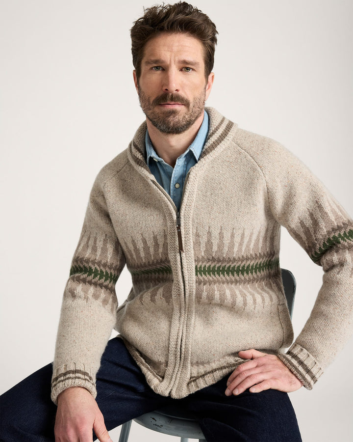 sawtooth buck zip sweater-sawtooth oatmeal
