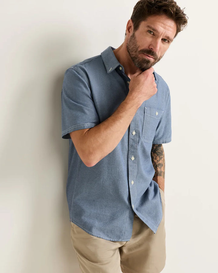bayside shirt ss-blue