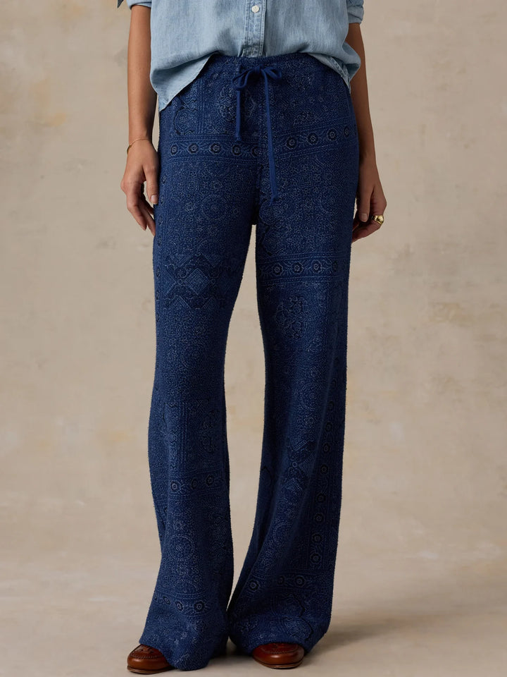 Laidback Terry Pant-bayshore bandana