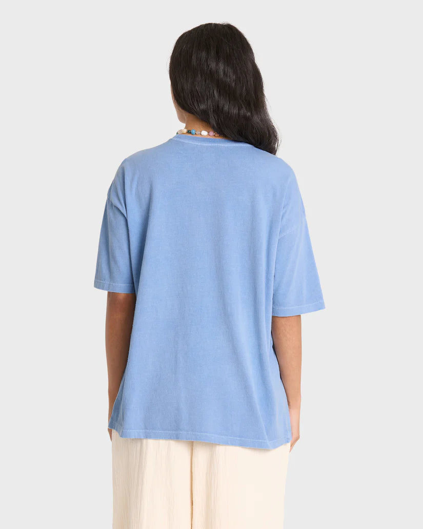 ACROSS SKIES SS TEE-BLUE HORIZON
