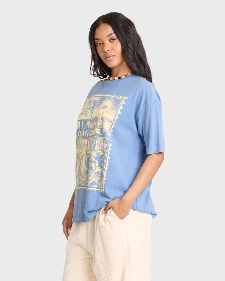 ACROSS SKIES SS TEE-BLUE HORIZON