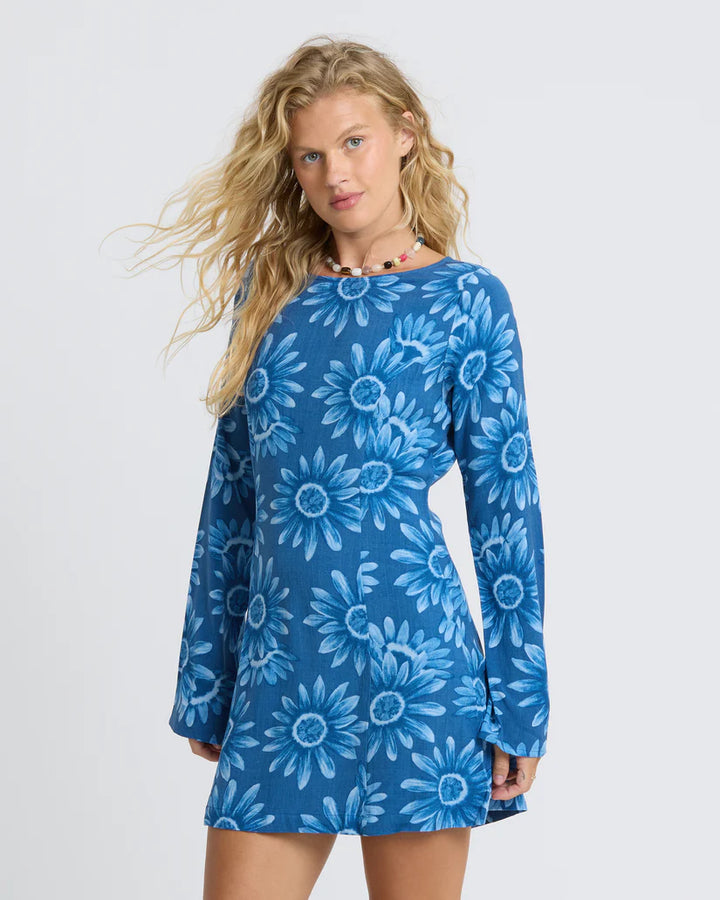 WAY OUT WEST LS MINI DRS-TRUE NAVY