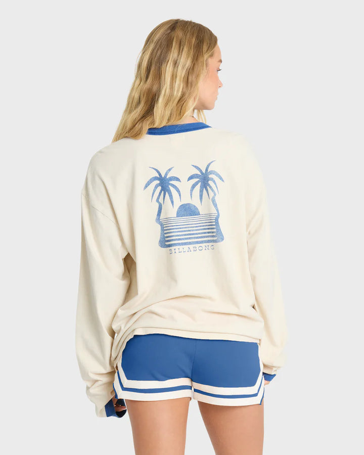 LE LOVE SURF LS RINGER-WHITE CAP