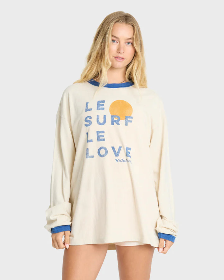 LE LOVE SURF LS RINGER-WHITE CAP