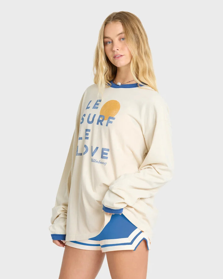 LE LOVE SURF LS RINGER-WHITE CAP