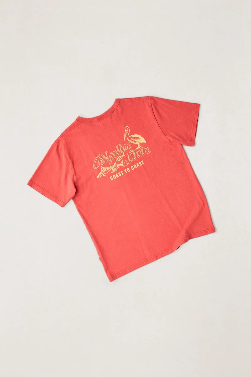 c2c vintage ss t-shirt-vintage red