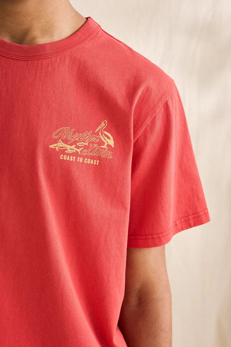 c2c vintage ss t-shirt-vintage red