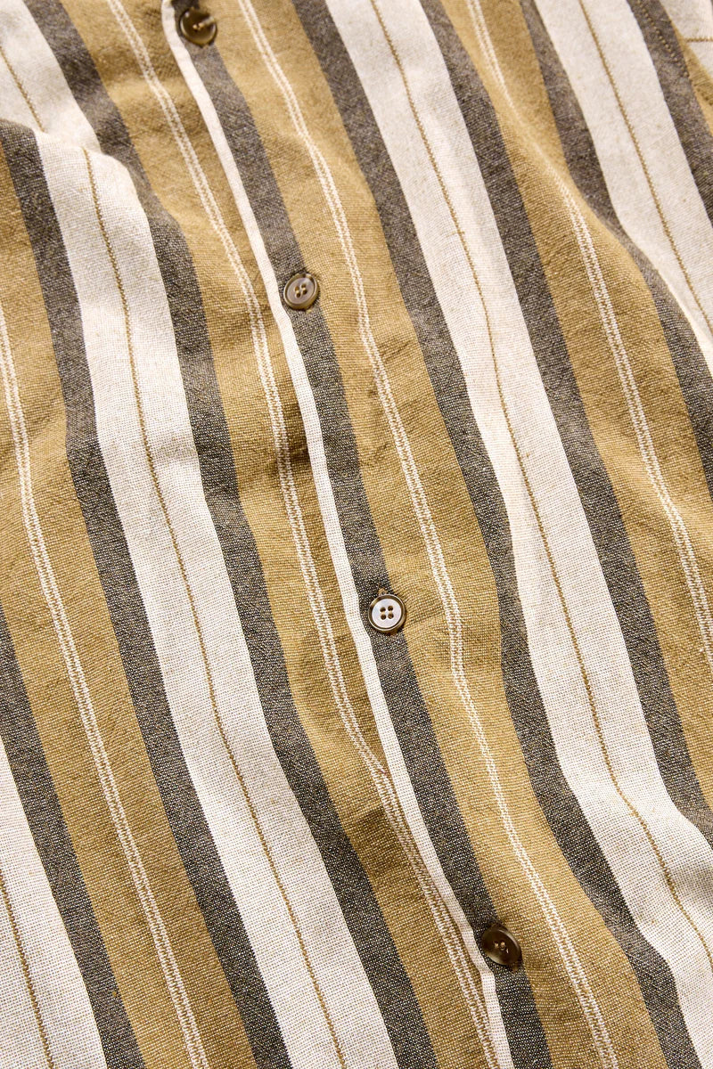 vacation stripe ss shirt-sand