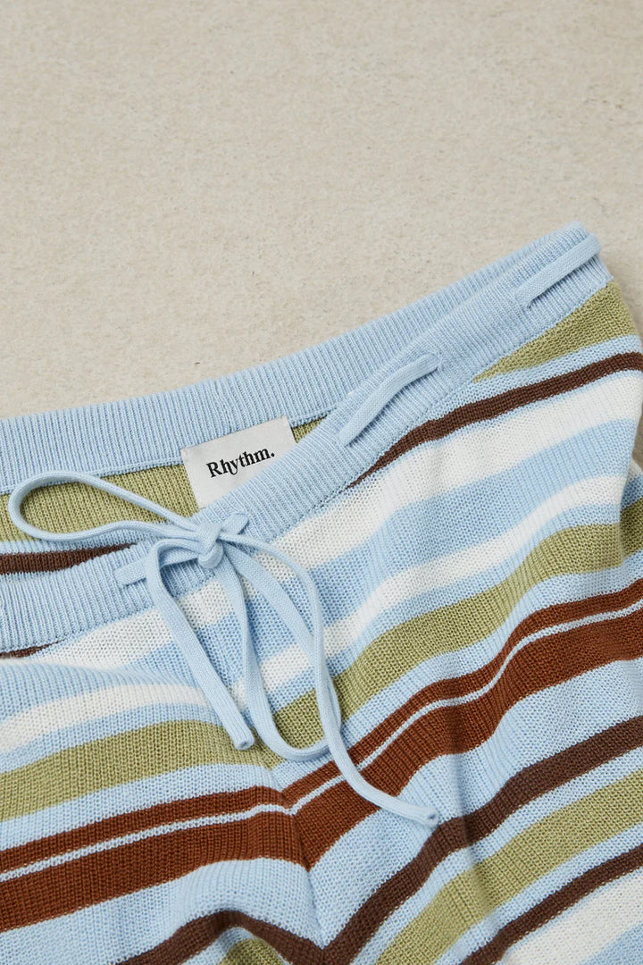 frankie stripe knit short-marine green